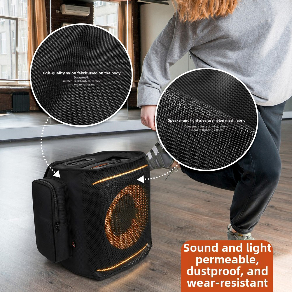 Home Cinema Jbl - ผ้าคลุมกันฝุ่นไนลอนแบบพกพาสำหรับเจบีแอล ปาร์ตี้บ็อกซ์-เอ็นคอร์ 2 กระเป๋าเก็บของอเนกประสงค์สำหรับอุปกรณ์เสริมลำโพงสำหรับการเดินทางกลางแจ้ง